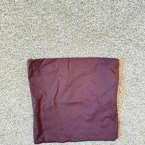 Zara Wine Strapless Crop Top